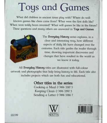 Toys and Games (Everyday History) Back Cover
