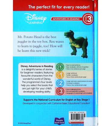 Rex Tries to Juggle (Toy Story) Back Cover