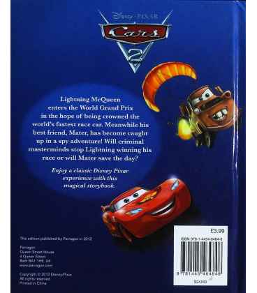 Cars 2 Back Cover