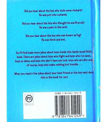 The Silly Little Book of Jokes About Boys Back Cover