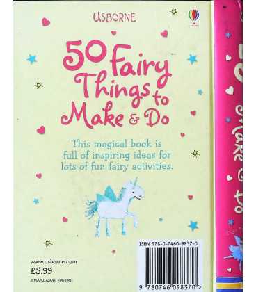 50 Fairy Things to Make and Do Back Cover