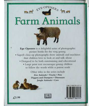Farm Animals (Eye Openers) Back Cover