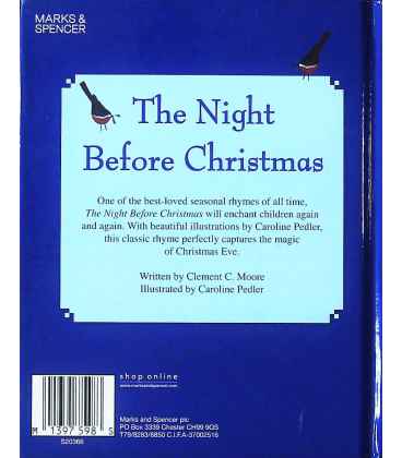 The Night Before Christmas Back Cover