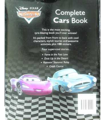 The Complete Disney Cars Back Cover