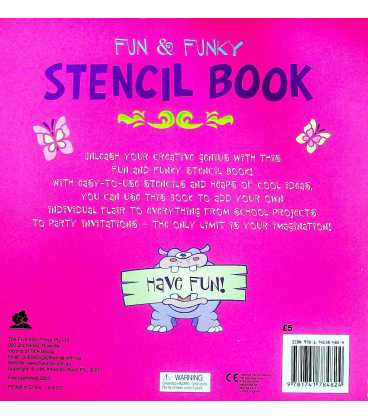 Fun and Funky Stencil Book Back Cover