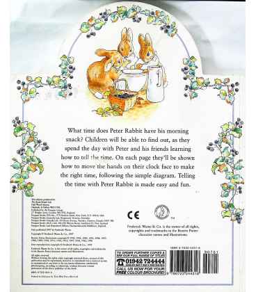 What Time Is It Peter Rabbit? Back Cover