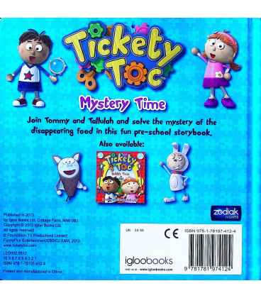 Tickety Toc Mystery Time Back Cover