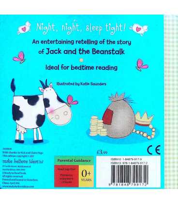 Jack and the Beanstalk (Night, Night, Sleep Tight) Back Cover