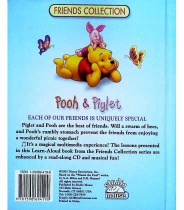 Pooh and Piglet Back Cover