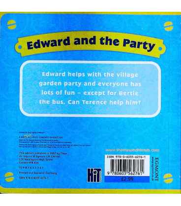 Edward and the Party (Thomas and Friends) Back Cover