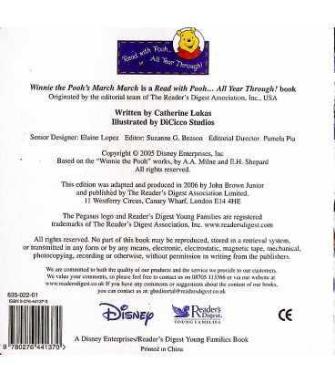 Pooh's March March Back Cover