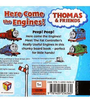 Here Come the Engines! (Thomas & Friends) Back Cover