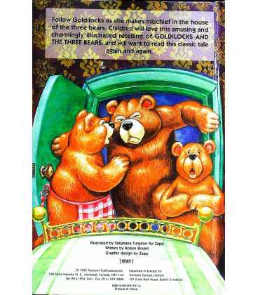 Goldilocks and the Three Bears Back Cover