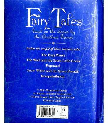 Fairy Tales by the Brothers Grimm Back Cover