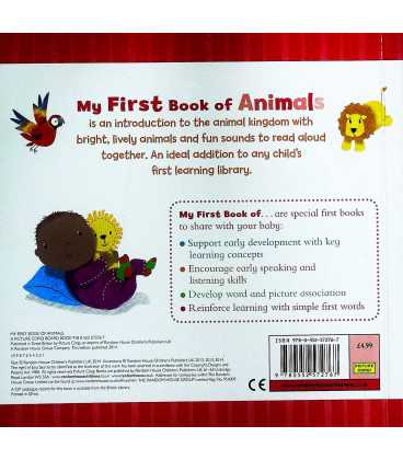 My First Book of Animals Back Cover