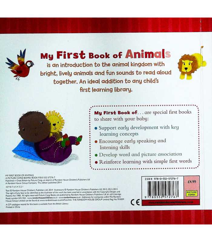 My First Book of Animals | Sainsbury | 9780552572767