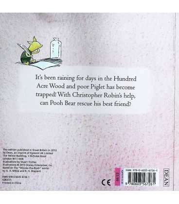 Piglet's Rainy Day (Winnie the Pooh Storybook) Back Cover