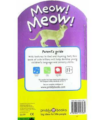 Meow! Meow! (Baby Touch and Feel) Back Cover