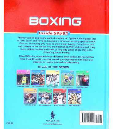 Boxing (Inside Sport) Back Cover