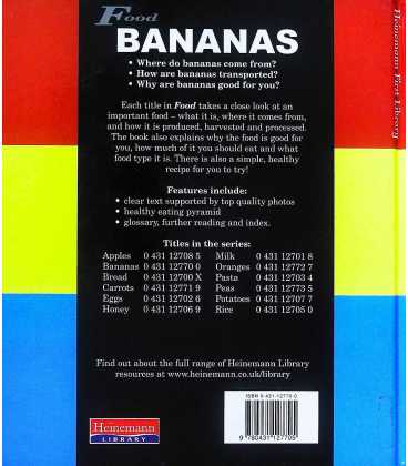 Bananas (Food) Back Cover