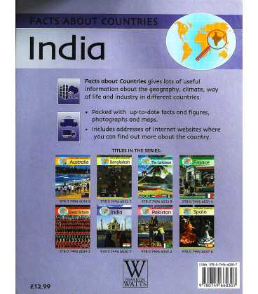 India (Facts About Countries) Back Cover
