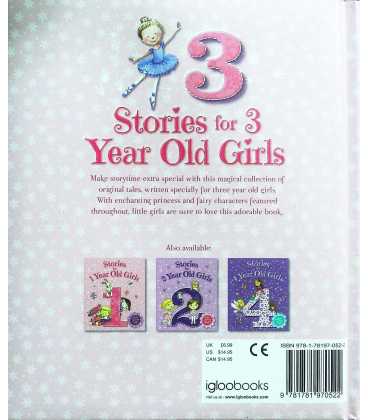 Stories for 3 Year Old Girls Back Cover