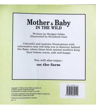 Mother & Baby In the Wild Back Cover