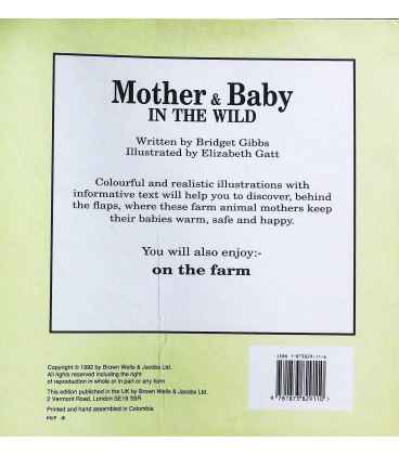 Mother & Baby In the Wild Back Cover