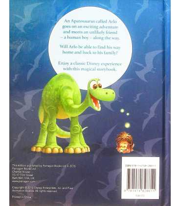 The Good Dinosaur Back Cover