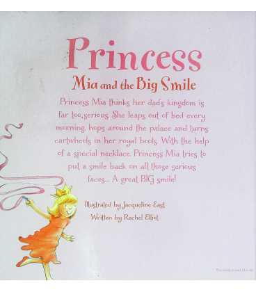 Princess Mia and the Big Smile Back Cover