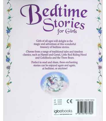 Bedtime Stories for Girls Back Cover