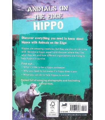 Animal On The Edge Hippo Back Cover