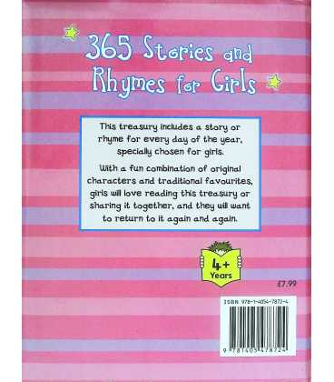 365 Stories and Rhymes for Girls Back Cover