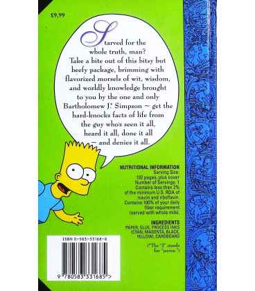 Bart Simpson's Guide to Life Back Cover