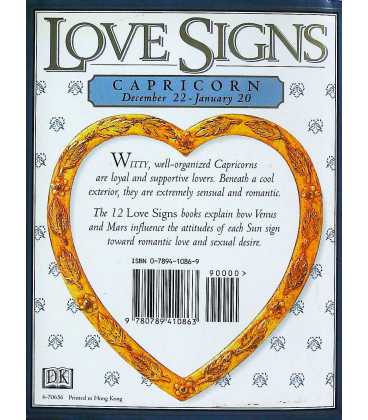 Capricorn (Love Signs) Back Cover