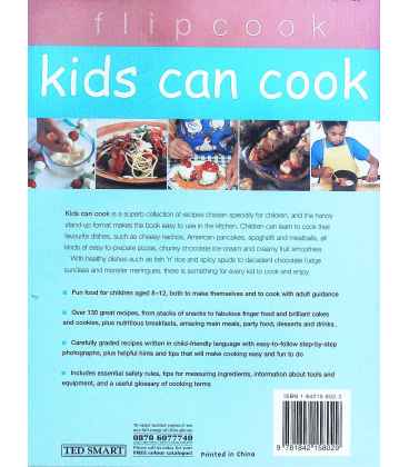 Kids Can Cook Back Cover