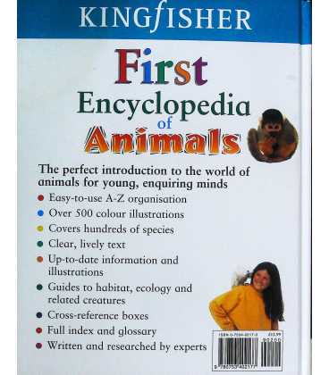 First Encyclopedia of Animals Back Cover