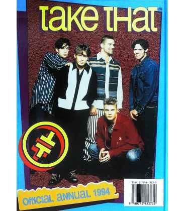 Take That Official Annual 1994 Back Cover