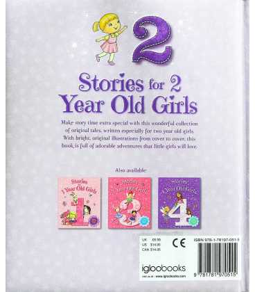 Stories for 2 Year Old Girls Back Cover