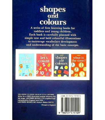 Shapes and Colors Back Cover