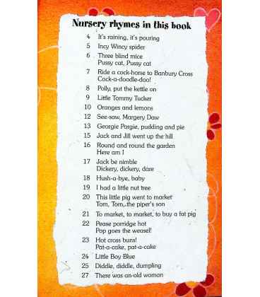 Incy Wincy Spider and Other Nursery Rhymes Inside Page 1