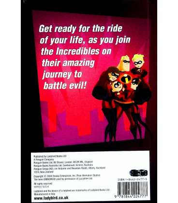The Incredibles Back Cover