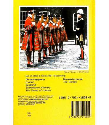 Tower of London (Discovering) Back Cover