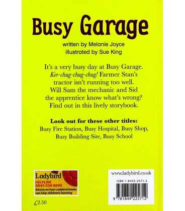 Busy Garage Back Cover