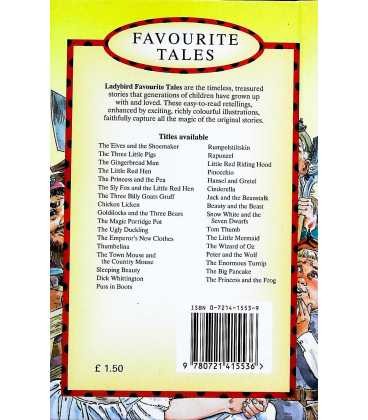 Snow White and the Seven Dwarfs (Favourite Tales) Back Cover