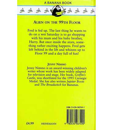 Alien on the 99th Floor (A Banana Book) Back Cover