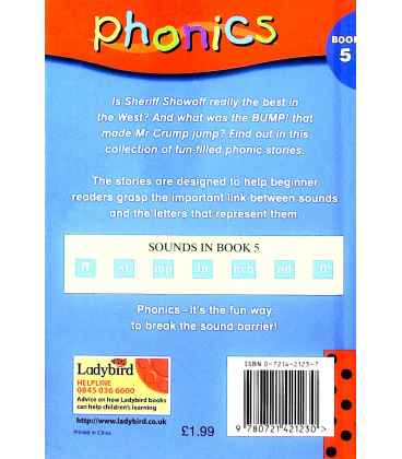 Sheriff showoff (Phonics : Book 5) Back Cover