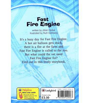 Fast Fire Engine Back Cover