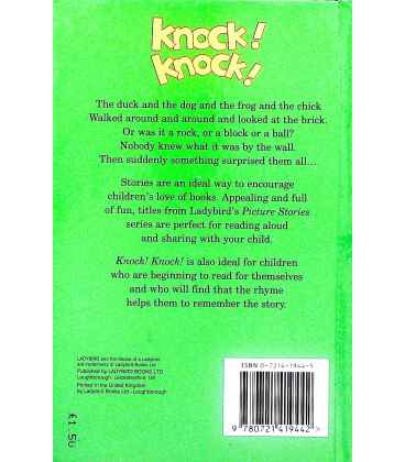 Knock! Knock! (Ladybird Picture Stories) Back Cover