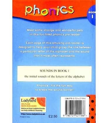 Alphapets (Phonics : Book 1) Back Cover
